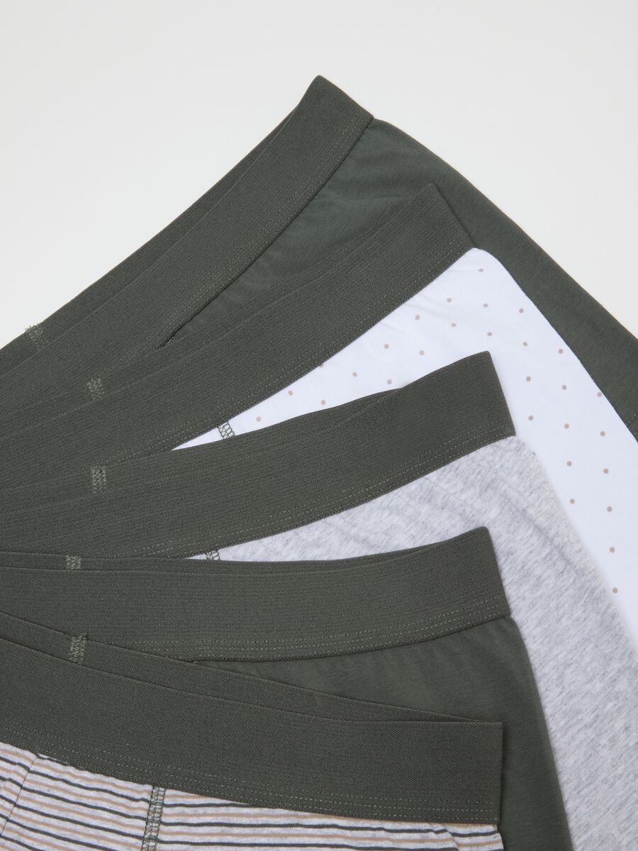 Multipack boxer in cotone organico elasticizzato multicolor regular fit_5