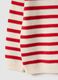 Girls' multicolour striped cardigan in pure cotton, regular fit_3
