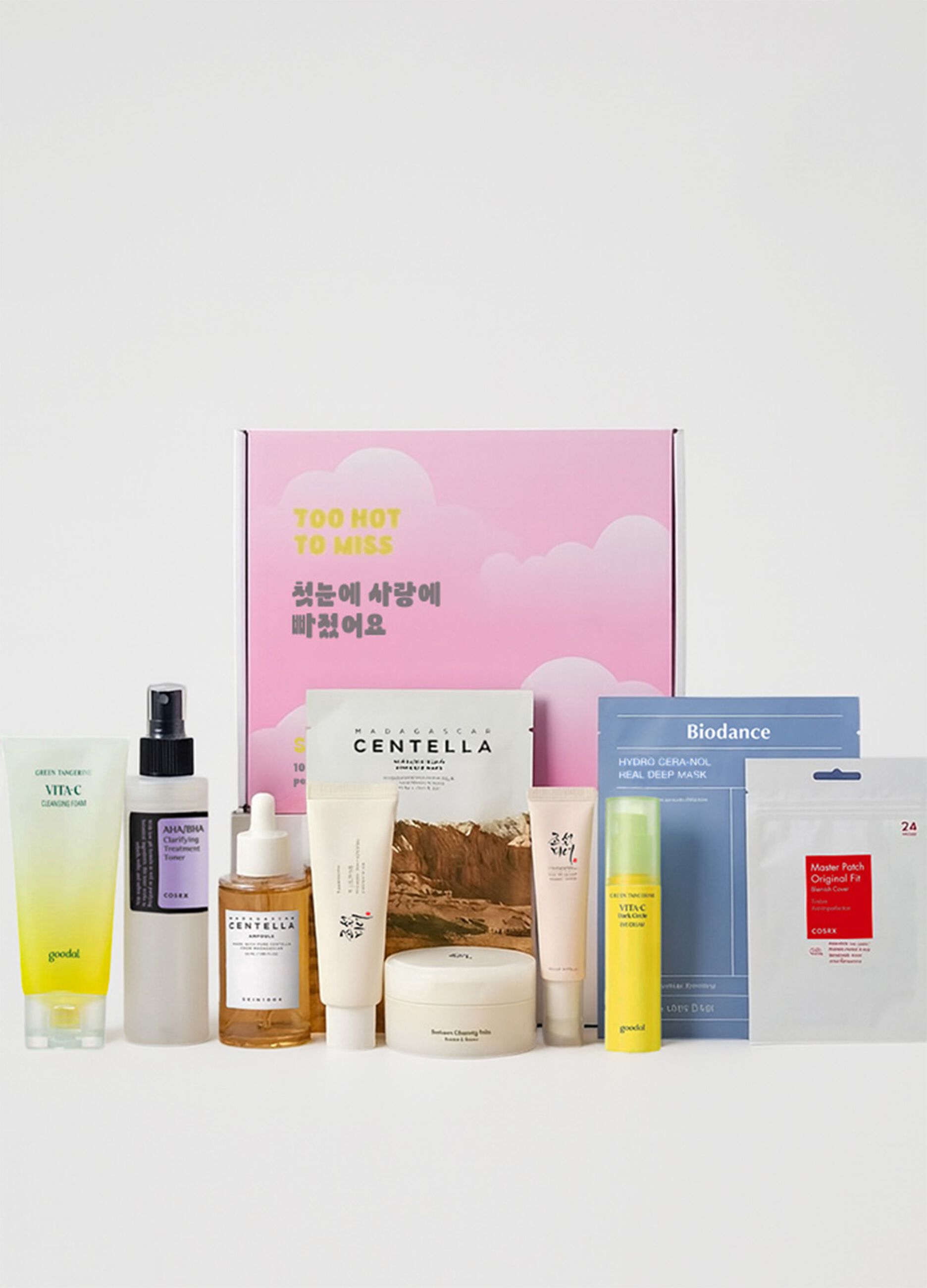 K-Beauty Box Too Hot to Miss 10 Korean Skincare Products - Actual Value: &euro;147