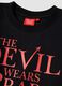 Black pure cotton regular fit T-shirt with print_5