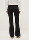Black Stretch Cotton Flare Fit Leggings_2