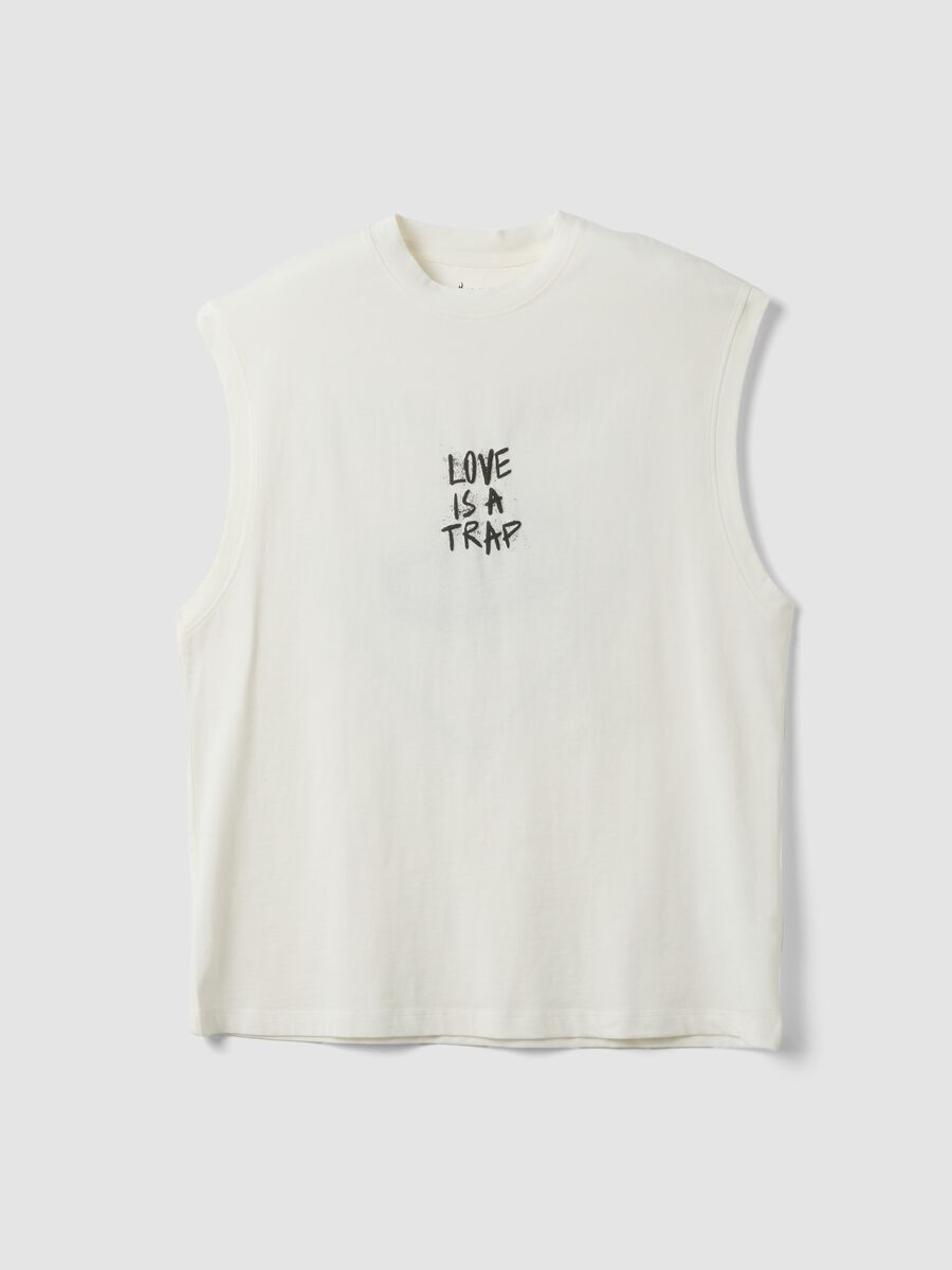 White pure cotton tank top_4