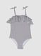 Blue striped stretch fabric swimsuit_0