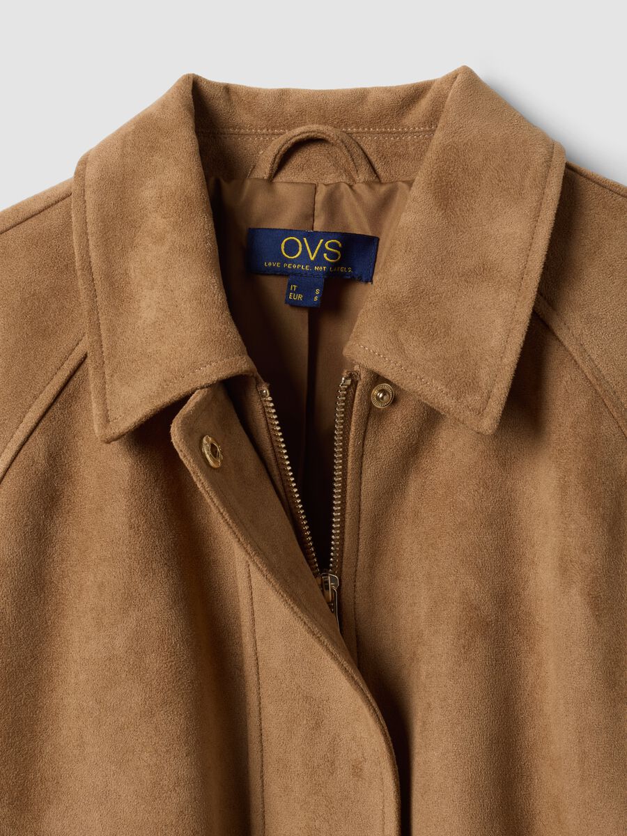 Beige regular-fit jacket with zip and buttons_6