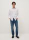 Blue stretchy skinny fit denim cotton jeans_0