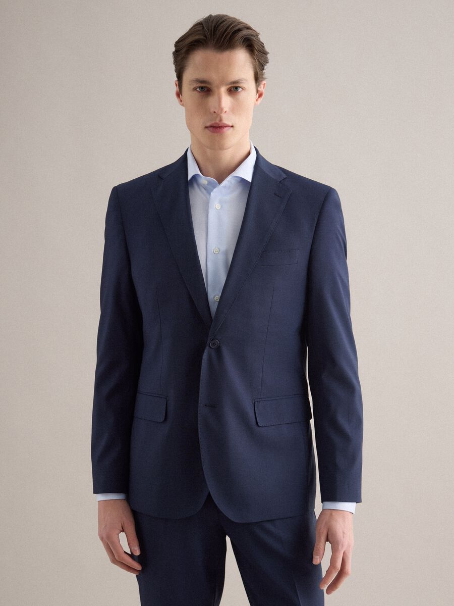Blue Regular Fit Suit_1