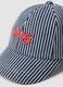 Boys&rsquo; pure cotton multicolour striped baseball cap_2