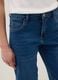 Stretch Blue Denim Cotton Blend Trousers Regular Fit_3