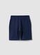 Boys' pure cotton blue shorts regular fit_1