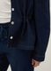 Blue denim jacket in pure cotton regular fit with buttons_3