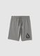 Boys' pure cotton grey shorts with regular fit_3