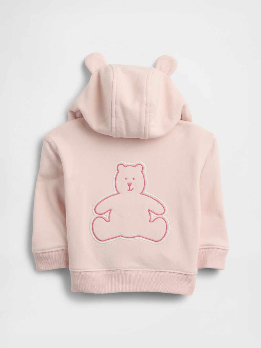Cotton blend logo hoodie_1