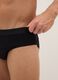 Pack of three black stretch cotton briefs regular fit_3