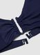 Blue triangle bikini top in stretch fabric_5