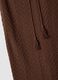 Brown maxi skirt in a regular fit with openwork design_5