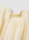 Beige pure cotton midi skirt_5