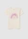 Cotton T-shirt with print_0