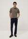 Regular fit brown pure cotton polo_1