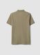 Green pure cotton piqu&eacute; polo shirt with classic collar, regular fit_1