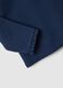 Regular fit stretch cotton blue polo with ruffles for girls_3