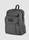 Grey backpack with front pocket and detailing_2