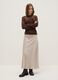 Brown long sleeve pure cotton regular fit T-shirt_1
