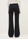 Black denim jeans with bootcut fit_2