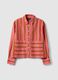 Regular fit multicolour striped cotton blend shirt_4