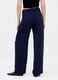 Wide-leg blue trousers in stretchy fabric_2