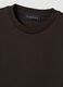 Brown crew-neck T-shirt in pure Supima cotton, regular fit_2