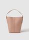Pink bucket bag with gold details_0