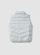 Grey padded gilet with zip and high neck for boys_1