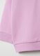 Full-zip sweatshirt in French terry with hood and diamant&eacute;s_3