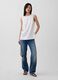 Sleeveless linen-blend top_4