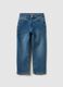 Kids' Straight Blue Stretch Denim Jeans_0