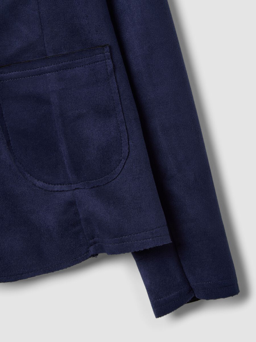 Light blue regular fit jacket with pockets_5