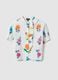 Girl's regular fit multicolour pure cotton shirt with flowers_3