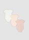3-pack of multicolour organic cotton bodysuits for baby girl_1