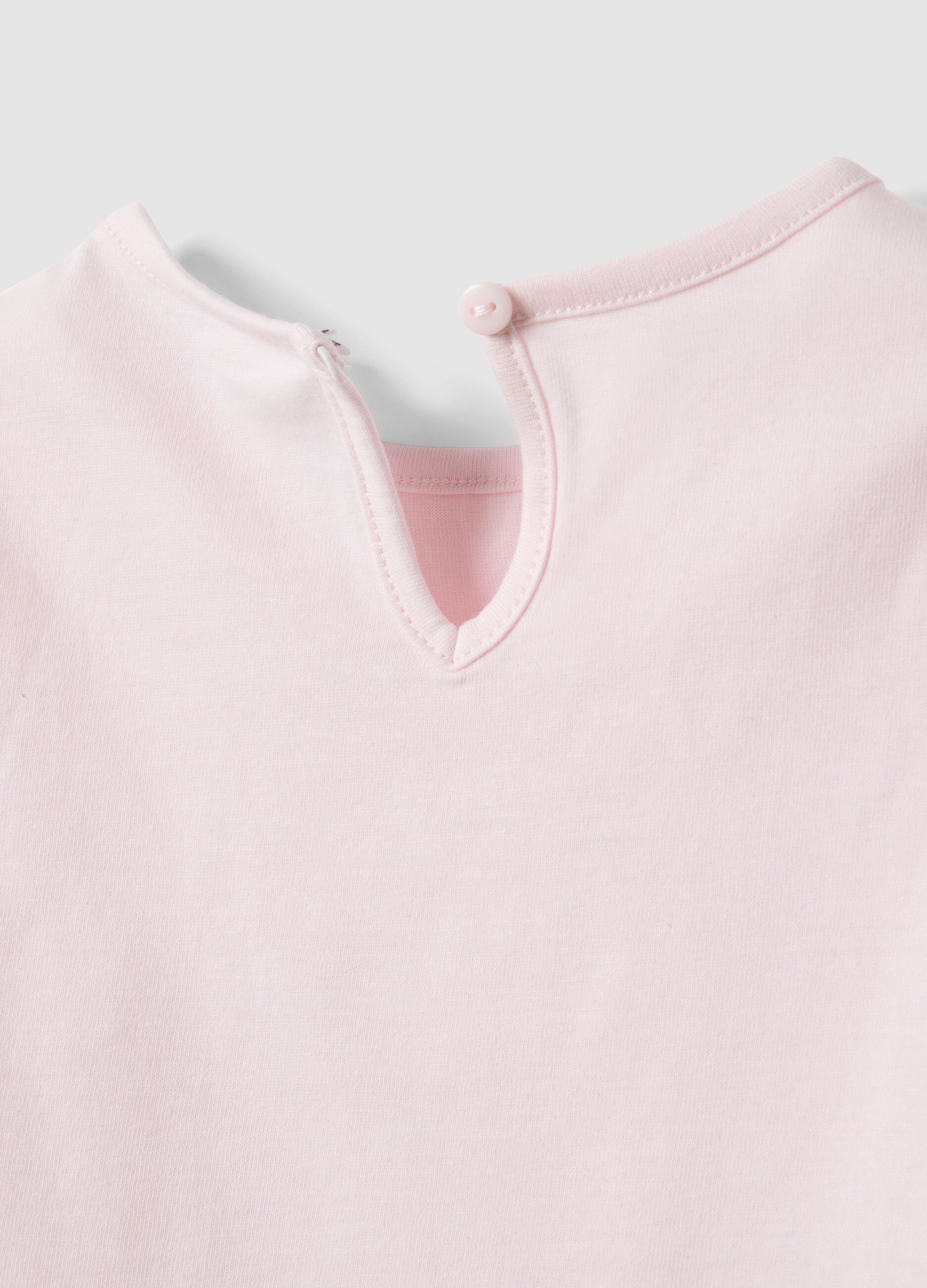 Regular fit girls' multicolor pure cotton set