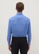 Regular Fit Easy Iron Blue Shirt with Button-Down Collar_2