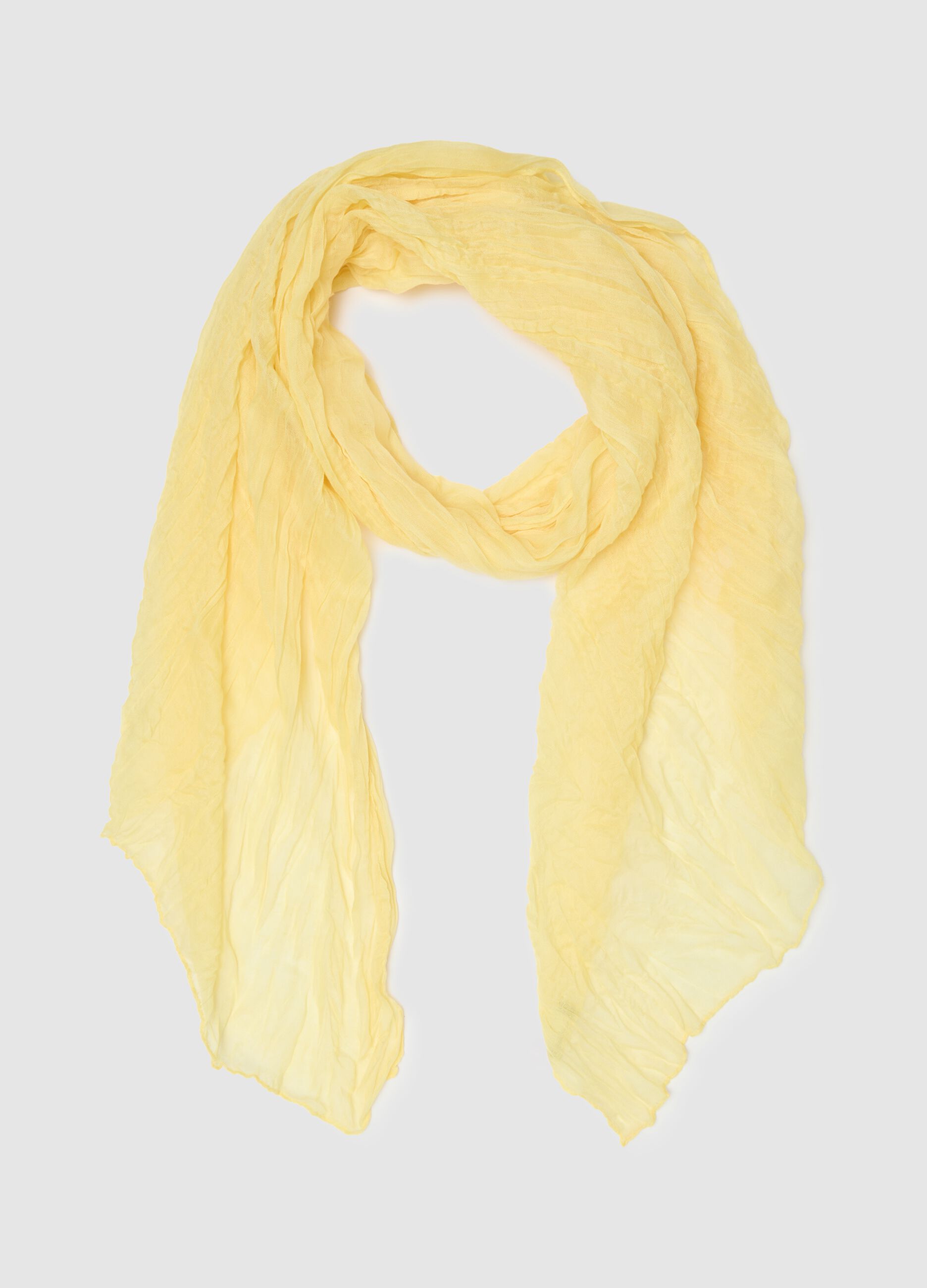 Light Yellow Scarf Regular Fit