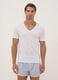2-pack of white pure extra-fine cotton T-shirts with deep V-neck_0