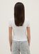White fitted stretch cotton t-shirt for girls_1