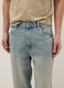 Blue baggy jeans in pure stretch cotton_4