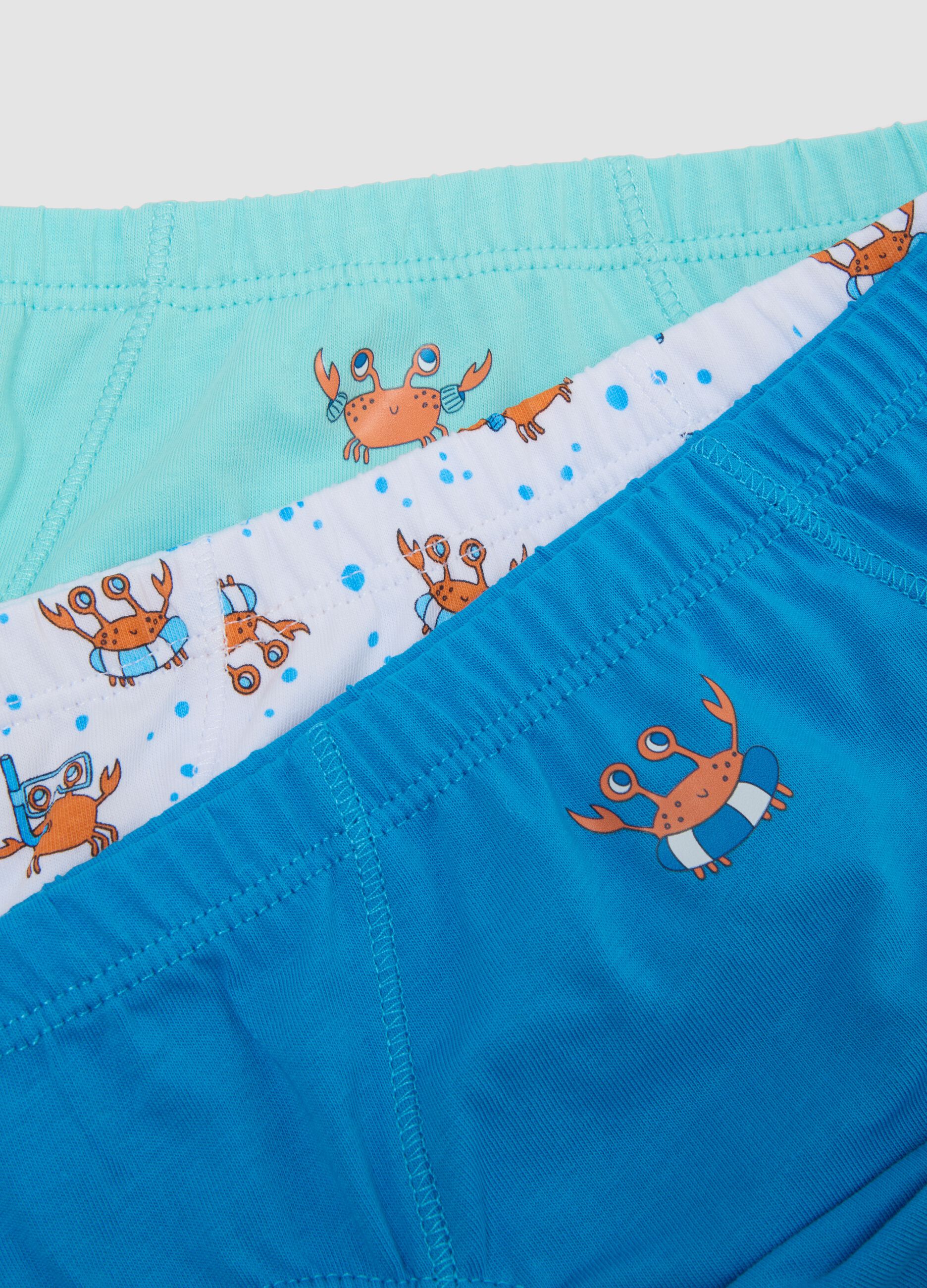Kids&rsquo; multicolour pure cotton slip multipack