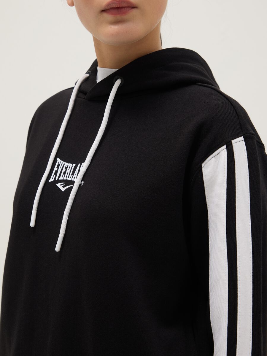 Felpa in misto cotone multicolor regular fit con logo Everlast_3