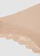 Beige Brazilian briefs in stretch microfibre with lace_2
