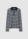 Multicolour Striped Stretch Cotton Polo Regular Fit_4