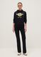 Black pure cotton regular fit hoodie with Hard Rock Cafe logo_1