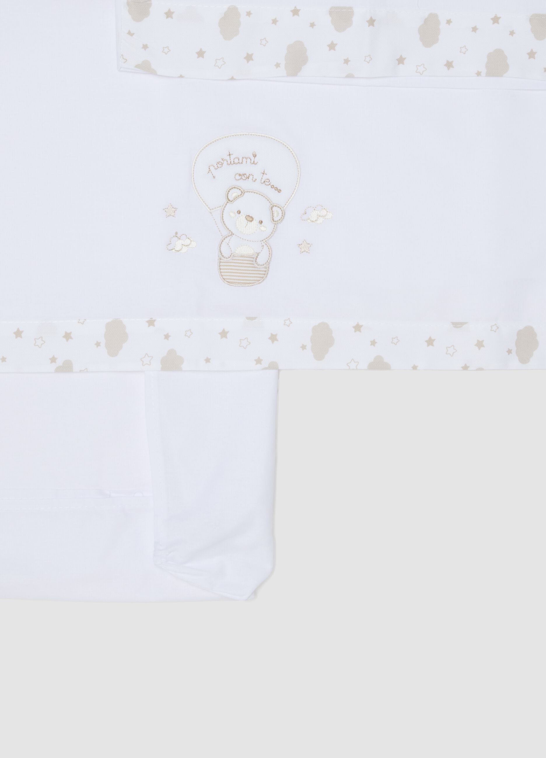 White pure cotton crib sheet set for newborns